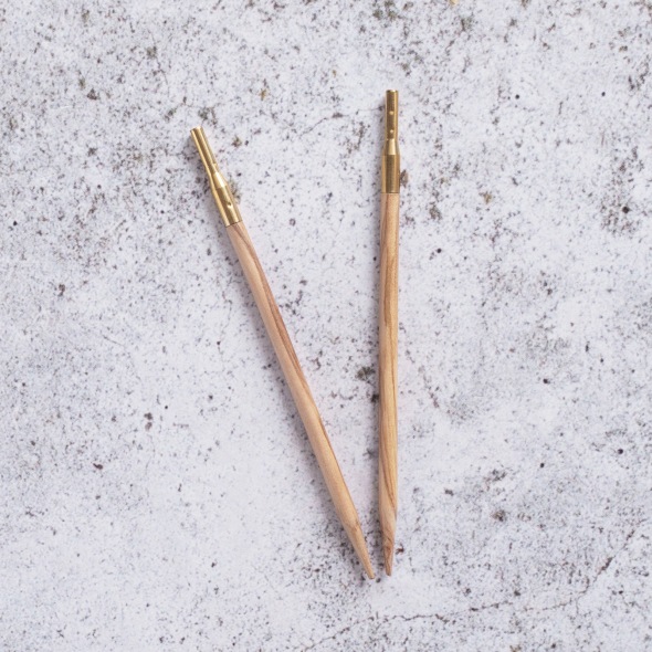 Utskiftbare Rundpinnesett Oliven (570-2)