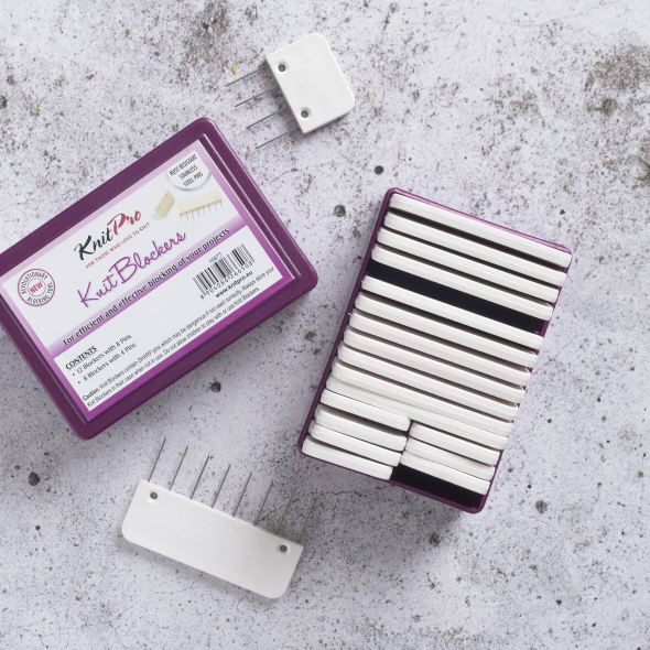 Blokkenåler brede lilla (20 stk)