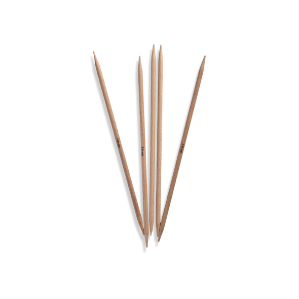 KnitPro Strømpepinner Basix Birch