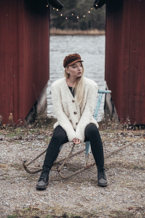 92366. BOUCLÉ-JAKKE FRA 80-TALLET