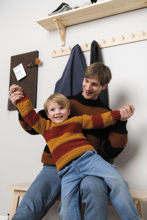 Fano mini - heklet barnegenser