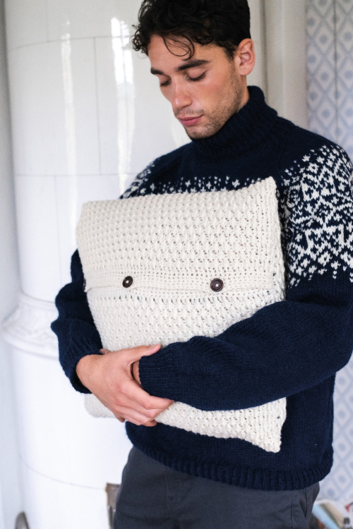 Duvnäs - heklet pute