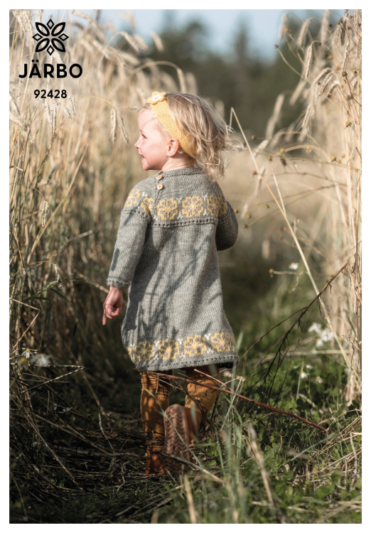 Citronblomma -  kjole & pannebånd