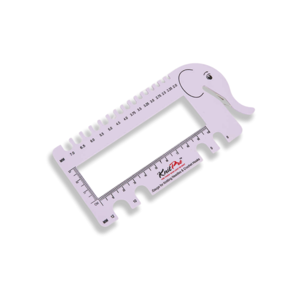 Pinnemåler med garnkutter - Lilla