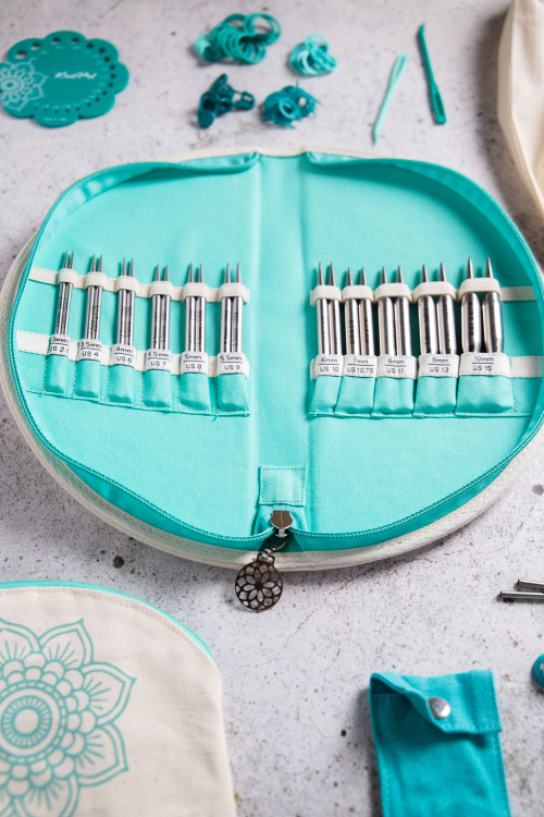 Mindful Warmth - sett med korte endepinner (11 par) og tilbehør