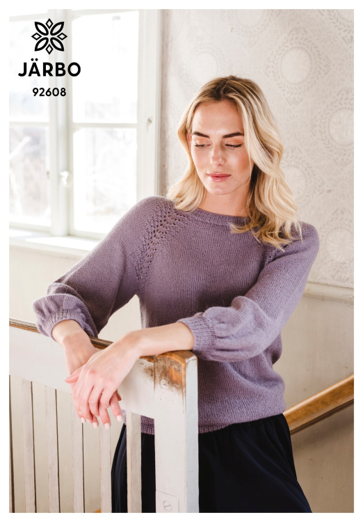 Lavendelblom - raglangenser med ballongermer