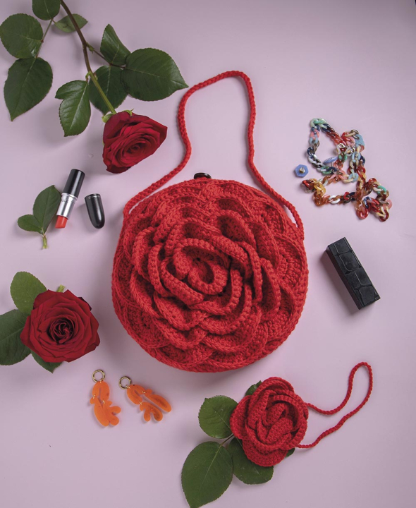 Ingrid - Heklet håndveske 