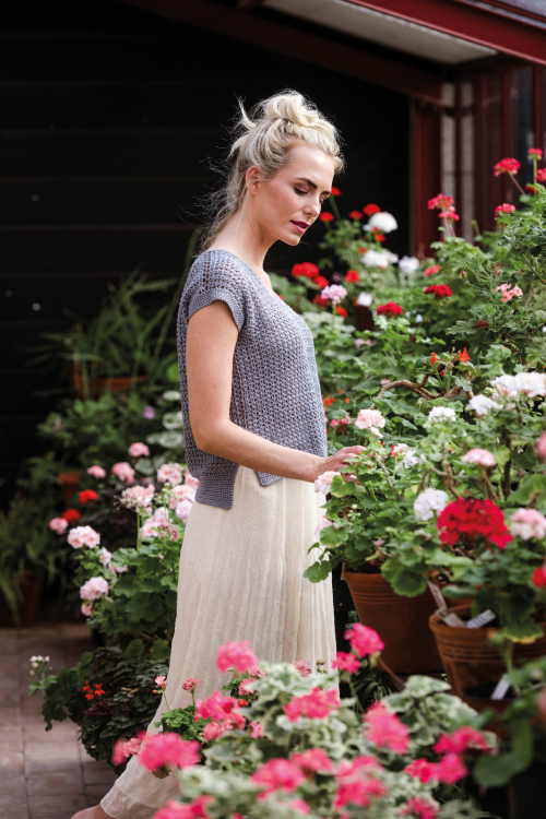 Rosenmalva - heklet sommertopp