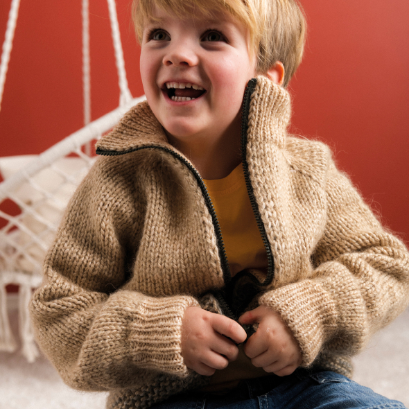 Mikkeli - zipperjacke til barn