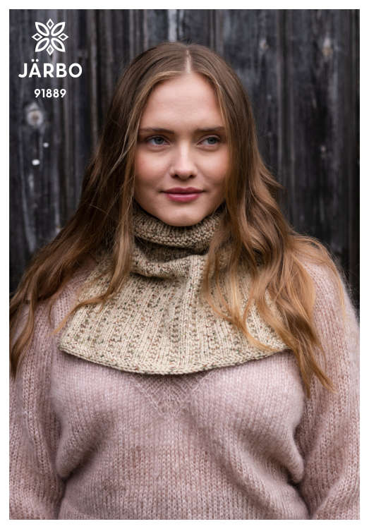 Timmer – halskrage/cowl i bruten resår